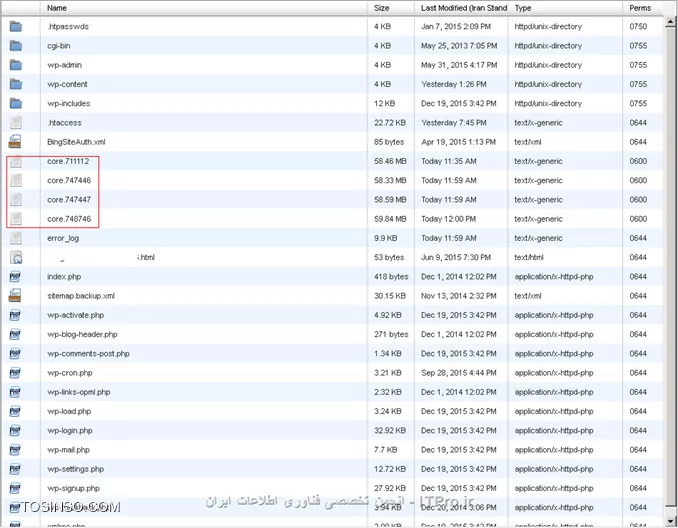 core های ساخته شده در روت