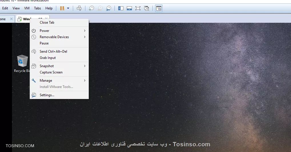 ممنون از شما
راستش پاک کردم وی ام ویر رو و نسخه جدید گرفتم و نصب کردم و نشد.
بله فول اسکرین میشه
تایپ کردم و کنترل پانل باز شد .
منظورتون این جا هست؟ 
||https://network.tosinso.com/files/get/b59aa79b-2aad-444c-bf35-c65eb55f5d80||
