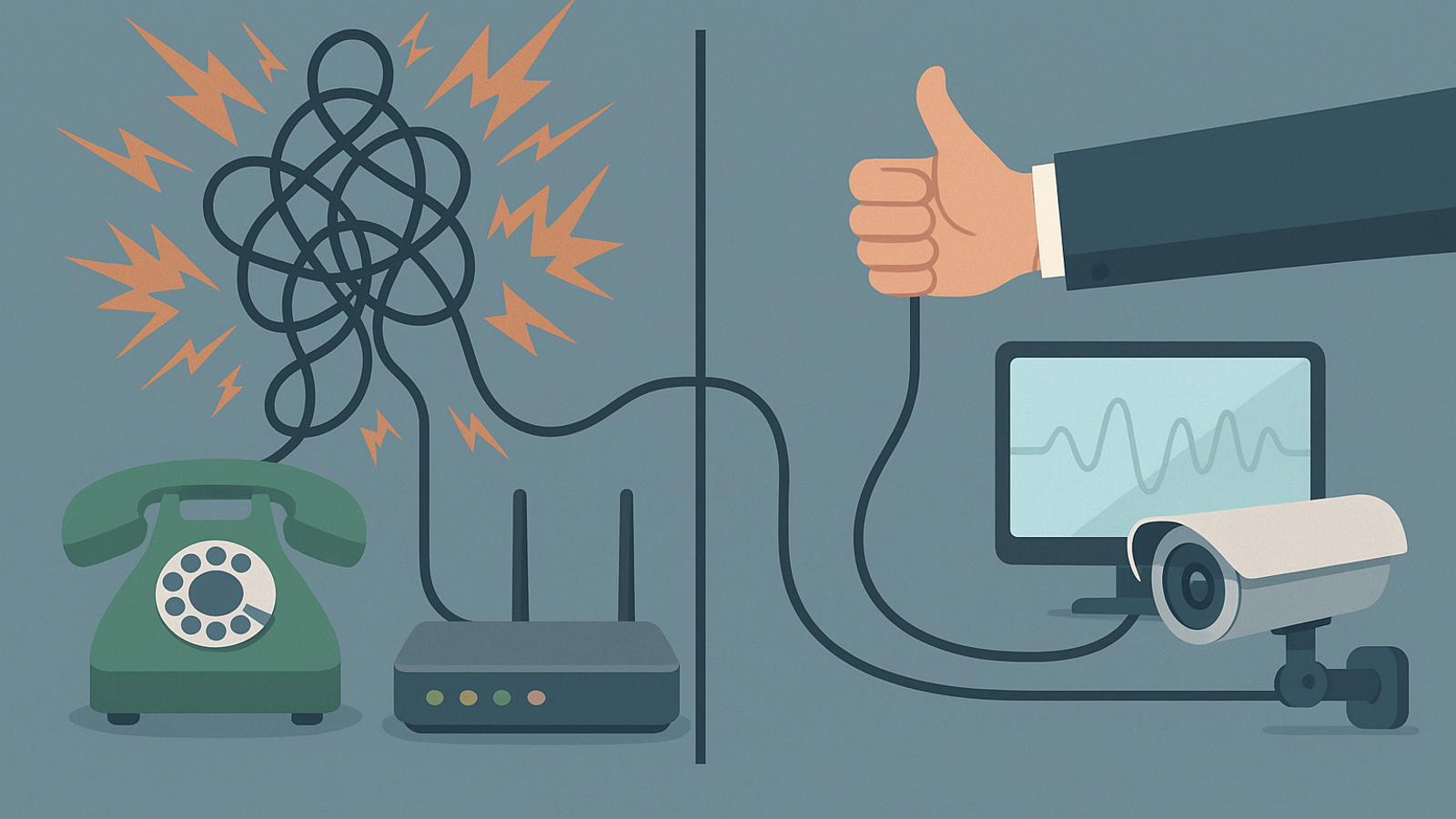 15  راهکار کاهش نویز خط تلفن، اینترنت ADSL و دوربین مداربسته