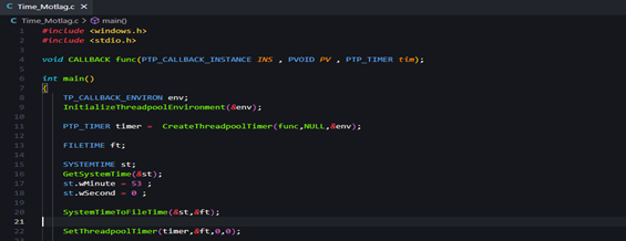 Complete Thread Timer code in C language