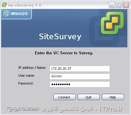 تصویر استفاده از نرم افزار SiteSurvey