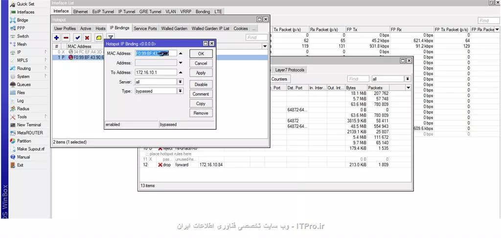 ممنون فقط ببینین درست هست ip binding که زدم،آدرس مک سرور 172.16.20.1 رو زدم
||http://network.tosinso.com/files/get/b6bb0bba-8905-46a7-8c3a-208bed2b36b0||