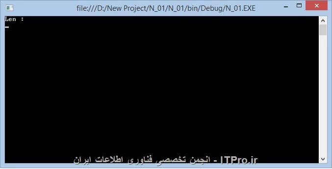 با سلام مجدد ممنون من همین رو نوشتم ولی هیچ جوابی نمایش نمیده ؟؟؟!!

||http://programming.tosinso.com/files/get/b7c44207-3d48-47e5-bb81-beb0e920ff79||

<c#>
class Program
    {
        static void Main(string[] args)
        {
            string word = Ali Reza;
            char[] characters = word.ToCharArray();
            var charlen = characters.Length;
            Console.WriteLine(Len :, charlen );
            Console.ReadLine();
        }
    }
<c#>
چرا ؟؟!