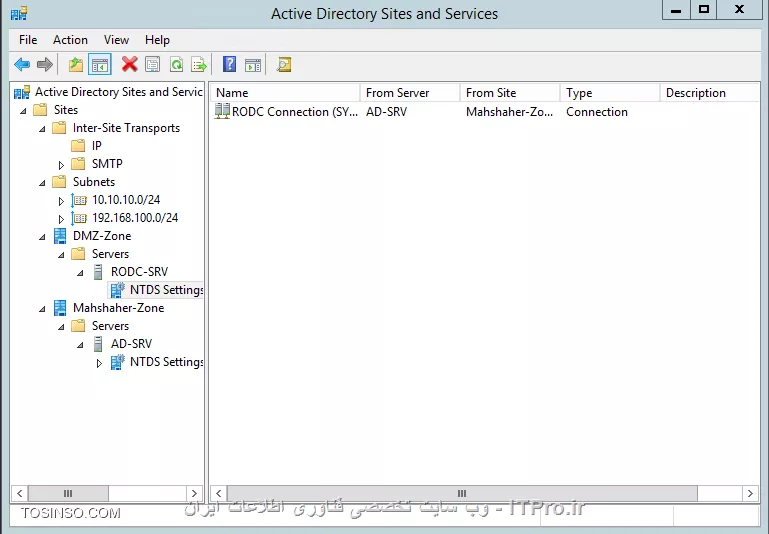 Deploy کردن Read Only Domain Controller در قسمت Perimeter Network  شبکه
