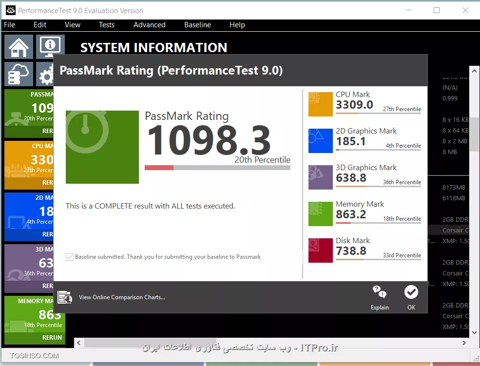 من با passmark‌یه بنچمارک گرفتم و فهمیدم cpuخیلی بد کار می کنه تقریبا نصف مدل خودش دلیلش چی متونه باشه 
مدل cpu intel 4700hq هست که تو همین سایت امتیازتش ۷۷۰۰ هست ولی مال من ۳۳۰۰ هست چرا؟ 
||https://tosinso.com/files/get/b90b7b45-193b-44a0-8fd7-747d705bc77c||
