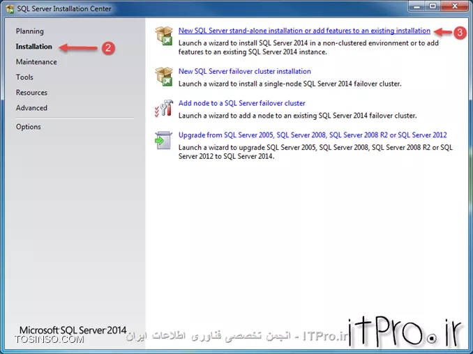 نصب قدم به قدم SQL 2014