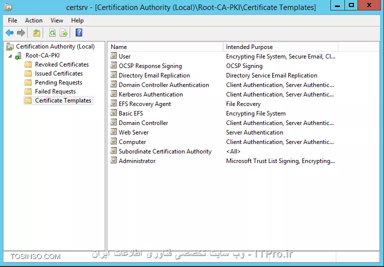 آموزش جامع PKI در مایکروسافت و Active Directory Certificate Services : قسمت ششم