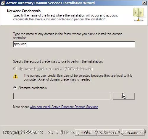 آموزش نصب و راه اندازی Additional Domain Controller در ویندوز سرور 2008