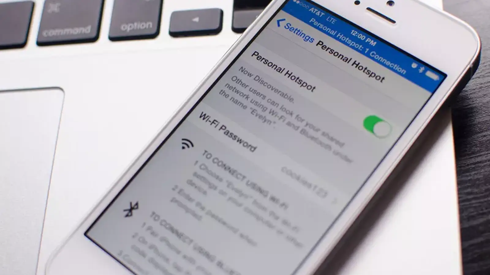 فعالسازی Hotspot در گوشی های با سیستم عامل IOS