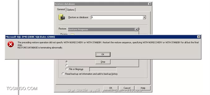 سلام دوستان گرامی.
یک سوال ساده

من از بانکم (test01) از طریق enterprise manager یک full backup  می گیرم (هیچ مشکلی نداره) و اونو بر روی یک دیتابیس جدید به نام test02 ریستور می کنم (این هم باز مشکلی نداره)

بعد یک تغییری در یکی از جداول بانک test01 ایجاد می کنم (مثلا یک رکورد اضافه می کنم) سپس یک differential backup می گیرم  و وقتی که می خواهم این differential backup بر روی بانک test02 ریستور کنم پیغام خطای زیر می دهد.

||http://tosinso.com/files/get/bc625cdc-b393-41a8-b03d-3a92fac92037||

البته در این تصویر نام بانک tt فرض شده است.

آیا ما برای هر differential bakcup ای که می گیریم باید اول اون full backup  که قبلا گرفتیم ریستور کنیم بعد این differential backup ها رو، من اینجوری تست کردم جواب داد!!

ممنون میشم راهنمایی بفرمائید، کمی گیج شده ام!!