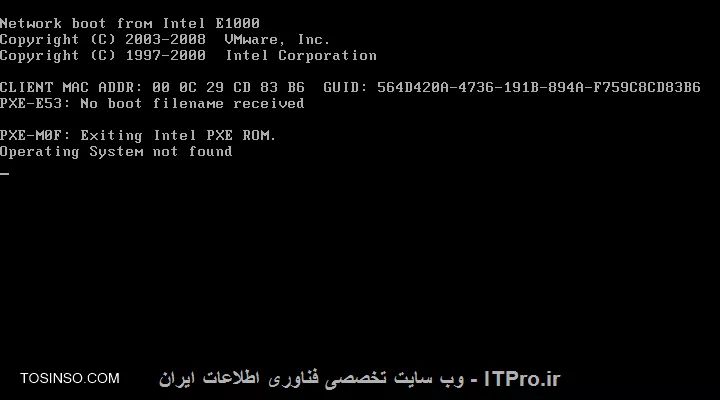 با سلام خدمت دوستان عزيز من  مي خوام به وسيله دي وي دي رام اكسترنال يه ماشين مجازي در esxi نصب كنم كه اصلا بوت نميشه وخطاي زير رو ميده لطفا راهنمايي كنيد.||https://tosinso.com/files/get/bc6e231f-9a05-4e3e-bb5f-b9a442a2e778||
تنظيمات بوت ماشين هم به صورت زير
||https://tosinso.com/files/get/4565c939-13a1-41e3-a878-5de61889d281||