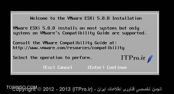 آموزش نصب VMWare ESX