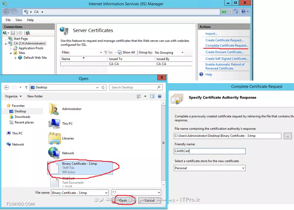 آموزش جامع PKI در مایکروسافت و Active Directory Certificate Services : قسمت هشتم