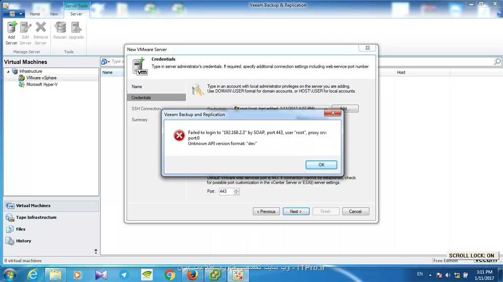 سلام داشتم   mveeamوصل میکردم به سرور esxi 6 که این مشکل پیش اومد ممنون میشم اگه کسی بتونه کمکم کنه||http://tosinso.com/files/get/bddf4252-241e-4d1a-913e-90f89f770e58||