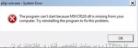 سلام به دوستان  عزیز  ITPro
 هنگام نصب برنامه Wamp این error رو میده و برنامه رو لود نمیکنه 
||http://tosinso.com/files/get/beb141ad-5b3c-42a9-9bb8-23c1ae9714fd||
