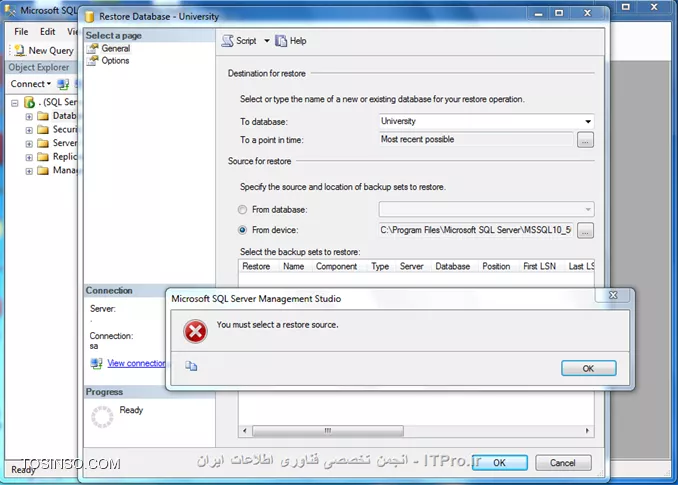 سلام دوستان خسته نباشید 

<center>
||http://tosinso.com/files/get/bf05f9a0-3f18-4fdd-8b55-b4c34d26b7fd||
<center>

دوستان من یه فایل bak.  دارم و وقتی تو  SQL Server 2008  Restore می کنم با پیغام بالا روبه رو میشم ممنون میشم منو به صورت کامل راهنمایی بفرمایید.


