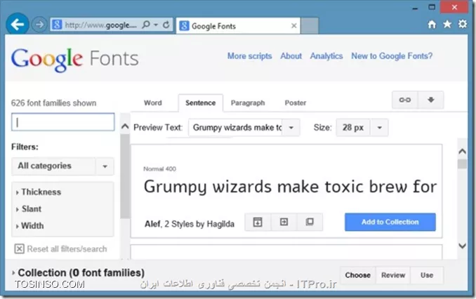  نصب فونت های وب سایت گوگل در windows 