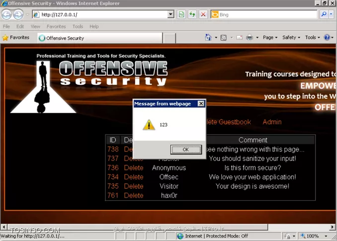 تست نفوذ با کالی::: آسیب پذیری (Cross Site Scripting (XSS چیست؟- بخش اول