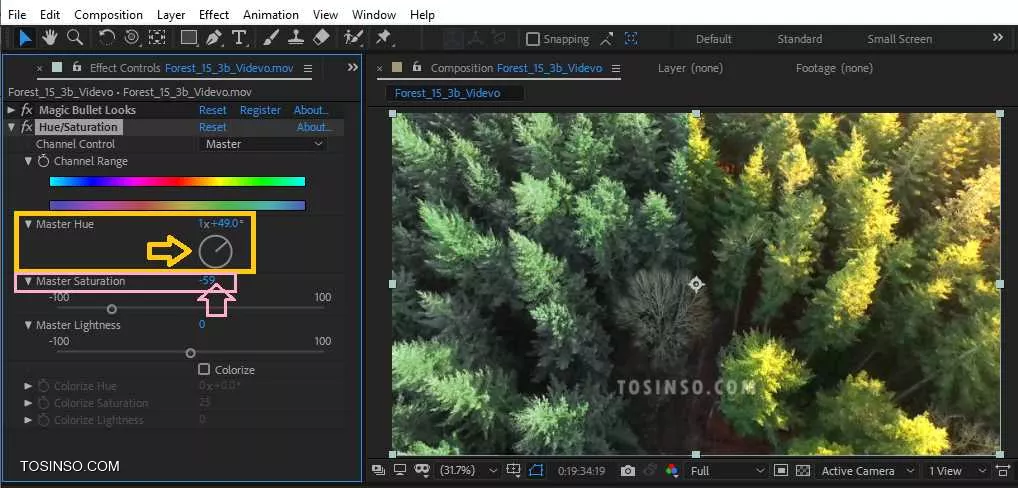 100 Effects of After Effects explained : Hue/Saturation