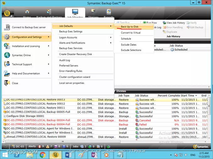 آموزش Backup and Restore از Active Directory بوسیله Symantec Backup Exec 2015