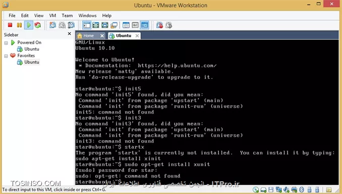 ||http://linux.tosinso.com/files/get/c41639e6-406d-41a1-b6c5-b6e4815af8f0||
ممنون ، کدها رو نوشتم. اما جواب نداد. حتی وقتی خواستم از طریق همین محیط متنی برنامه نصب کنم نشد.
<c#>
sudo opt-get install ....
<c#>
