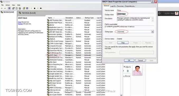 تو تمام سیستم ها در  services.msc یه  قسمت هست به اسم DHCP client
||http://network.tosinso.com/files/get/c444d54c-ef3d-47ae-b5b5-e7e95efe3f50||
همونطور که میبینی این سرویس Start هست
این یعنی این سیستم میتونه درخواست آی پی داشته باشه اگر Stop بود نمیتونست
یه همچین داستانی هم روی ویندوز سرور هست اما نه به این سادگی
||http://network.tosinso.com/files/get/a97cc6d7-c76f-4597-b972-8f906672f4d9||
برای آموزش DHCP Server هم به مقاله های داخل همین سایت مراجعه کنید
من لینک آموزش خانم مهندس قرباوی  در این زمینه رو قرار میدم
|DHCP Server قسمت اول::https://tosinso.com/articles/552/%d8%a2%d9%85%d9%88%d8%b2%d8%b4-%d9%85%d9%81%d8%a7%d9%87%db%8c%d9%85-%d9%88-%d8%b1%d8%a7%d9%87-%d8%a7%d9%86%d8%af%d8%a7%d8%b2%db%8c-DHCP-Server-%d9%85%d8%a7%db%8c%da%a9%d8%b1%d9%88%d8%b3%d8%a7%d9%81%d8%aa|
سوالی بود بفرمایید.
