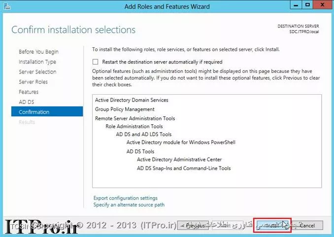 آموزش نصب و راه اندازی Additional Domain Controller در ویندوز سرور 2012
