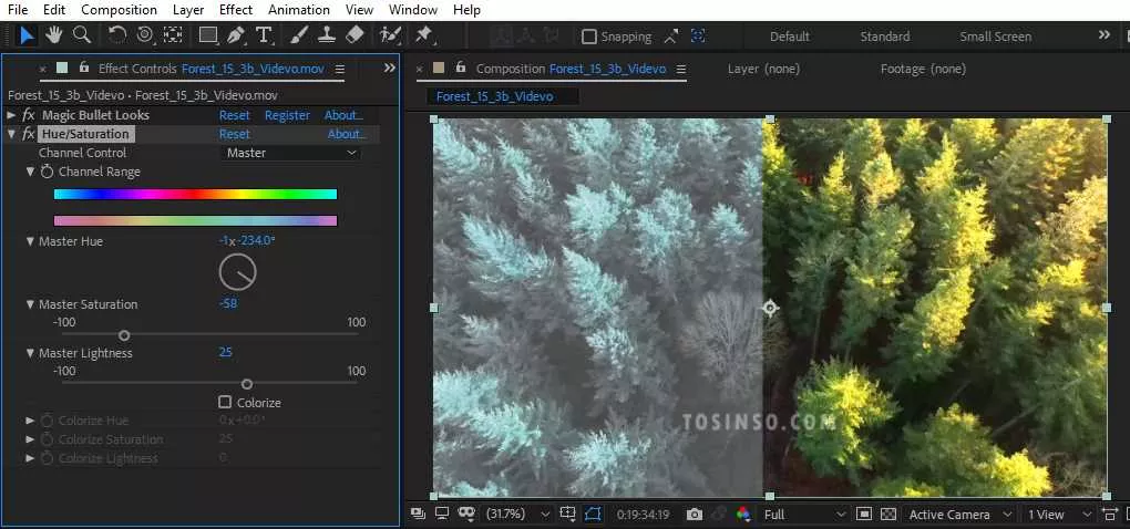 100 Effects of After Effects explained : Hue/Saturation