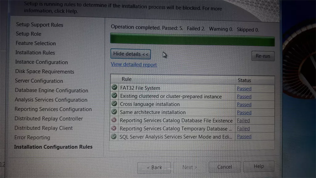 سلام خسته نباشید من دارم  Sal server2012نصب میکنم متاسفانه تواخرین مرحله به مشکل خوردم و نمیتونم برطرفشم کنم لطف میکنید کمکم کنید که این خطاها برطرف بشه||http://tosinso.com/files/get/c5c60d40-f5fd-4399-9d7c-658b3de24a05||