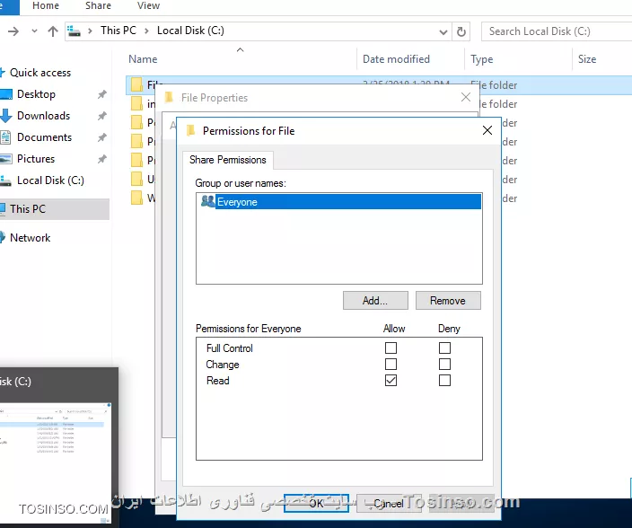 سلام
بله باید با Batch file این کارو انجام بدید دقیقا روال زیر رو انجام بدید:
1.یک فولدر ایجاد می کنید و فایت text که متن مورد نظر داخلش قرار داره رو ایجاد می کنید و سپس فولدر ایجاد شده رو Share می کنید(دسترسی read کافی هستش)
||https://network.tosinso.com/files/get/491ab78e-5224-4261-b80f-25f2ccfff04d||
||https://network.tosinso.com/files/get/c6848f43-3ede-47b3-af3b-33dfe691eb6d||

2.در مرحله ی بعد یک Notepad باز می کنید و مسیر UNC Path فایل Notepad را داخل آن وارد می کنیدو با پسوند Bat  اون رو دخیره می کنید.
||https://network.tosinso.com/files/get/f2482d58-de51-487f-9091-17c9ac376466||
||https://network.tosinso.com/files/get/68f86af9-c261-4241-8308-51d7b26faad8||
3.باید کنسول GPMC.MSC رو باز کنید و وارد مسیر زیر بشید
<ltr>
User Configuration-Windows Settings-Scripts-Logon
<ltr>
روی گزینه ی Add کلیک کنید و بعد گزینه ی Browse رو انتخاب کنید.در صفحه ی که باز شده فقط Bat File مورد نظر رو Paste کنید
با انجام مواردی که گفتم مشکلتون حل میشه.جدا از فایل text با روش بالا می تونید همه ی فرمت های دیگه رو نیز استفاده کنید
