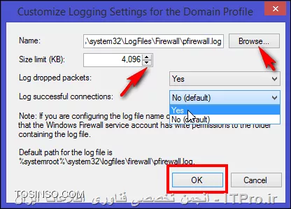 نمایش جزئیات Firewall Activities با استفاده از Firewall Log-(قسمت اول)