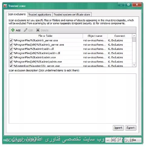 کسپراسکی سرور ازمایشگاه 10 