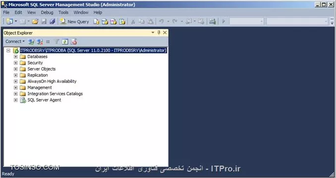 آموزش SQL سرور آموزش استفاده از Management Studio