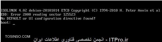 فایل iso. کریو را به ویرچوال ماشین شناسانده ام ، اما بعد از استارت برای نصب با پیام زیر مواجه میشم علت از جیست؟
||http://network.tosinso.com/files/get/cba31613-835e-4a04-8d47-4af8085dc8bf||