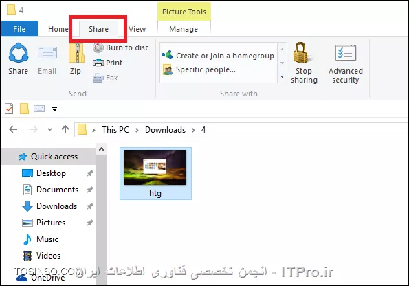 قابلیت Share در ویندوز 10 چیست و ما چگونه می توانیم از آن استفاده کنیم