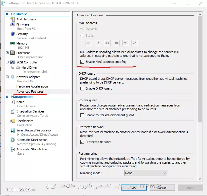 ایجاد  High Availability و Load Balancing برای DirectAccess Server