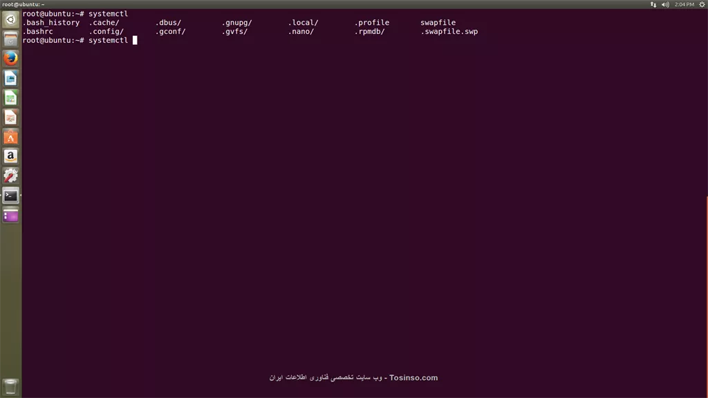 چنین دستوری توی ابونتو نیست 

||https://linux.tosinso.com/files/get/cd045346-7aa3-4ce7-8272-1478d8776055||