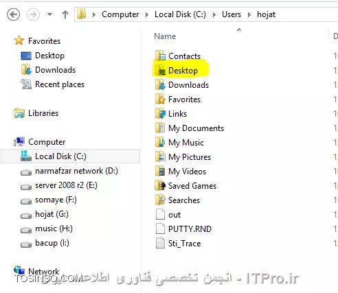 با سلام شما بعد از اینکه با کاربر admin وارد سیستمتون شدید برید به درایو ویندوز و فولدر user رو انتخواب کنید کاربرانی که در شبکه شما وجود دارند رو بهتون نشون میده هرکدوم رو که خواستید انتخواب کنید و فایلهای مورد نظرتون رو خیلی راحت به فولدر دسکتاپ کاربر کپی کنید همانند تصویر زیر.
||http://network.tosinso.com/files/get/cd505d62-6b5e-42c6-80b1-7a1ce8093351||

البته این مورد بیشتر در محیط های workgroup که تعداد کاربرانشان محدود به 10 تا 15 مورد است ولی در domain به نظر من بهتر هست که یک فایل سرور داشته باشید تا به جای اینکه فایل رو در مثلا 15 user کپی کنید فایل رو در یک پوشه عمومی بزارید و با دسترسی گمناسب دادن به کاربراتون از آنها بخواهید که خودشون برن و فایل رو بردارند .
یا از map network drive استفاده کنید