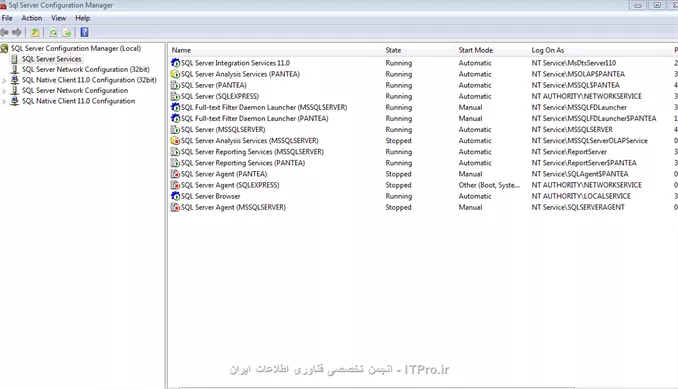 خب سلام دوستان
خودم مشکل رو حل کردم
ببینید گاهی وقت ها زمانی که تغییری در SQL-server ایجاد می کنید نیاز هست که یک بار برید و سرویس رو Stop کرده و دوباره اون رو Start کنید
و این کار رو هم حتما از طریق Configuration manager انجام بدید دوستان
در شکل زیر مشاهده می کنید .:)||http://dba.tosinso.com/files/get/ce5709fd-6e42-4ddd-8f82-df1bb6934f54||