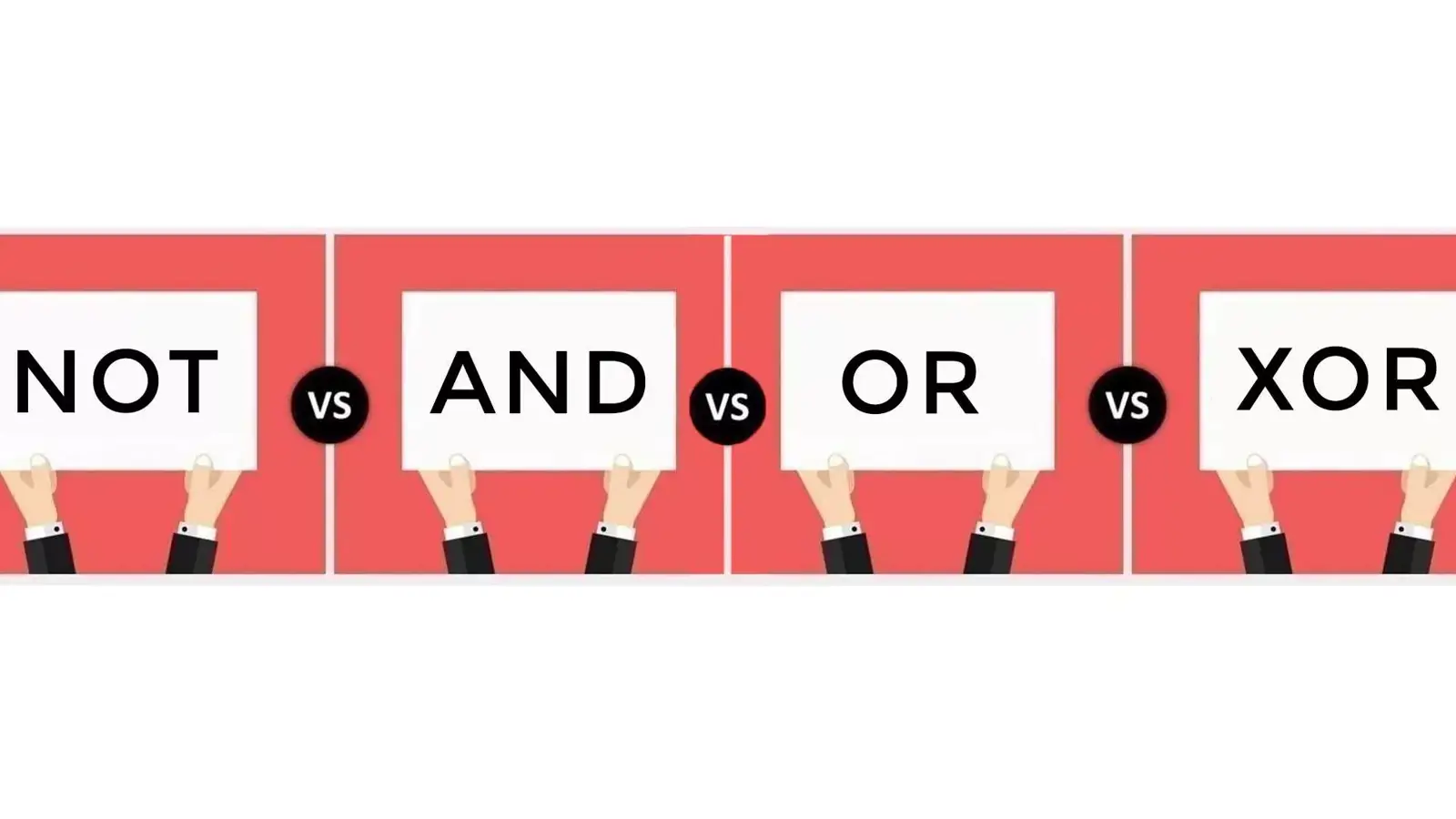 تفاوت NOT , AND , OR و XOR در چیست؟