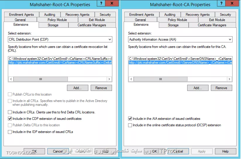 آموزش جامع PKI در مایکروسافت و Active Directory Certificate Services : قسمت دهم
