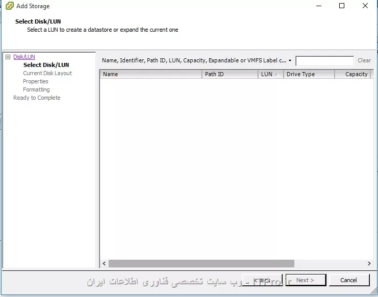 با سلام 
میخوام یه استوریج msa60 رو به esxi متصل کنم 
خود سرور استوریج رو می شناسه اما در esxi دیده نمیشه
و موقع اضافه کردن چیزی نشون نمیده 
با شناختن باید کار دیگه ای انجام بدم؟؟؟
ممنون
||https://tosinso.com/files/get/cfcb1ad8-59a1-41c5-a3ee-06f239c41133||
