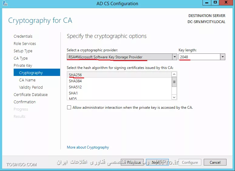 آموزش جامع PKI در مایکروسافت و Active Directory Certificate Services : قسمت دوم