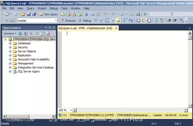 آموزش SQL Server و آموزش استفاده از Management Studio