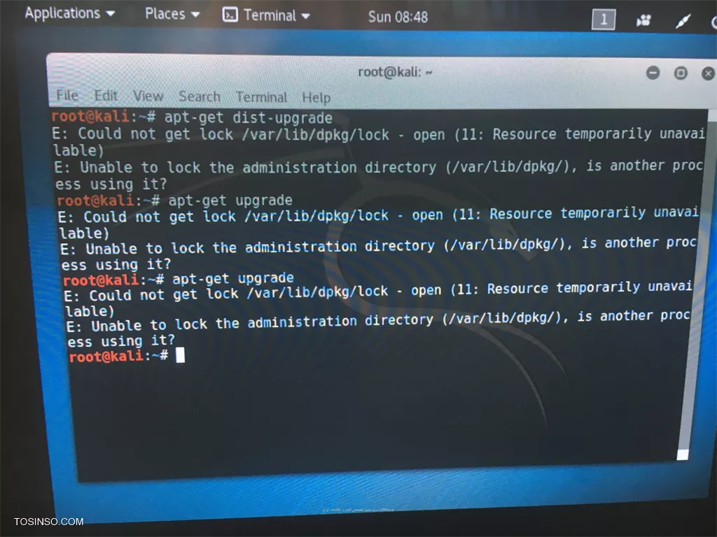 سلام دوستان لطفا کمکم کنید
من بعد نصب کالی و بعد از انجام دستورات apt-get update و دستور apt-get upgrade وقتی دستور apt-get dist-upgrade میزنم انجاش نمیده ویه پیغام میده عکسش میذارم و دیگه دستور apt-get کار نمیکنه خواهش میکنم کمکم کنید ممنون

||http://tosinso.com/files/get/d03f7742-2774-4692-ac7a-2e54423e186e||