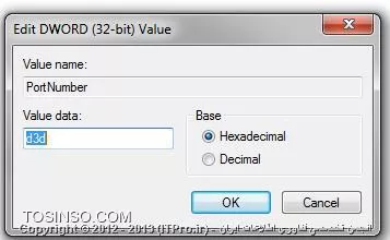 تغییر شماره پورت پیشفرض ریموت دسکتاپ