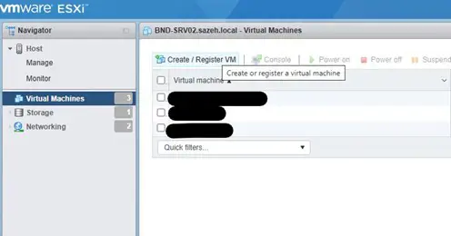آموزش ساخت ماشین مجازی در VMware ESXi (گام به گام)