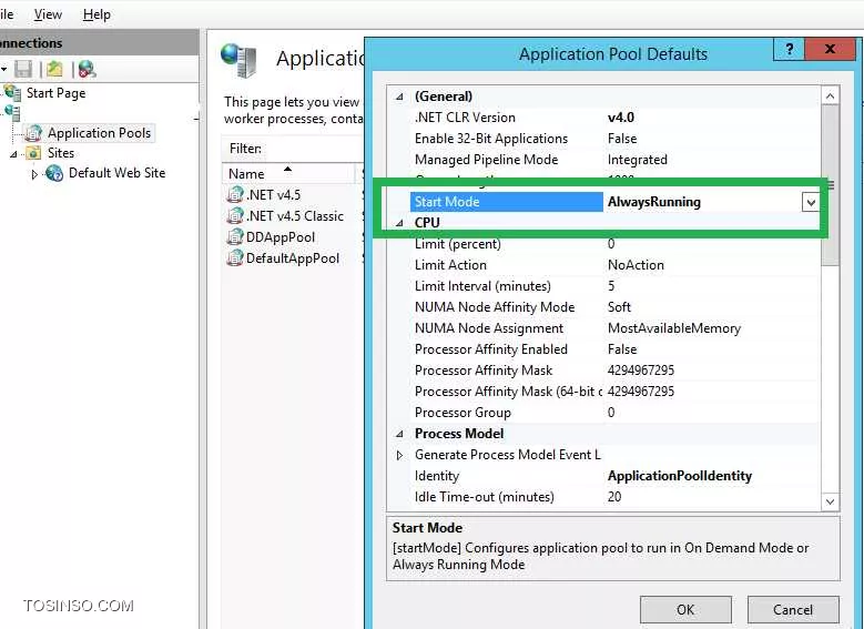 Stop شدن Application Pool در IIS