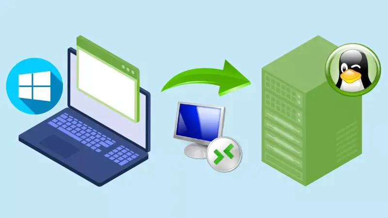 آموزش ریموت دسکتاپ از ویندوز به لینوکس