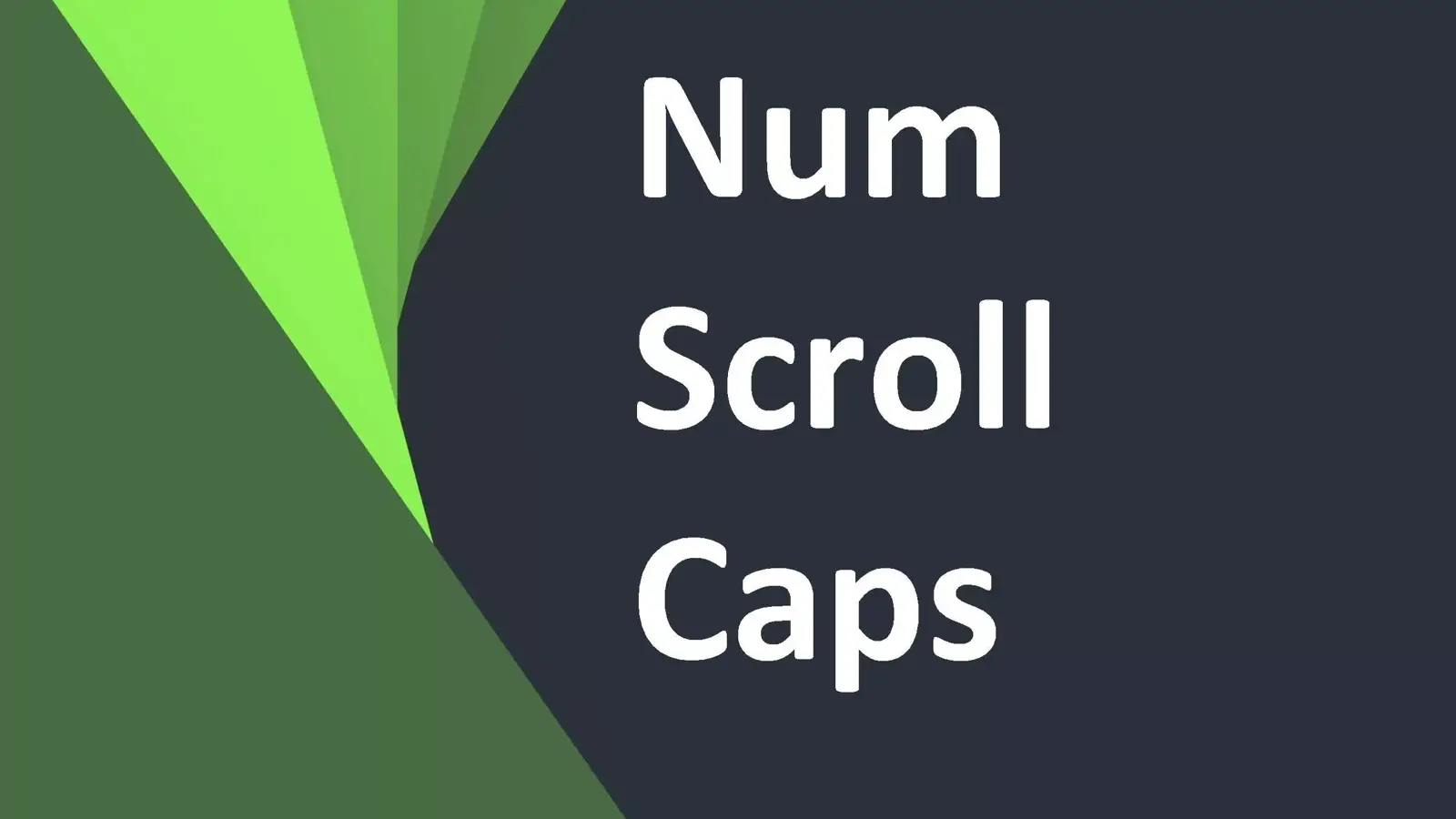 آموزش تنظیم روشن و خاموش پیشفرض چراغ های Caps Num و Scroll Lock